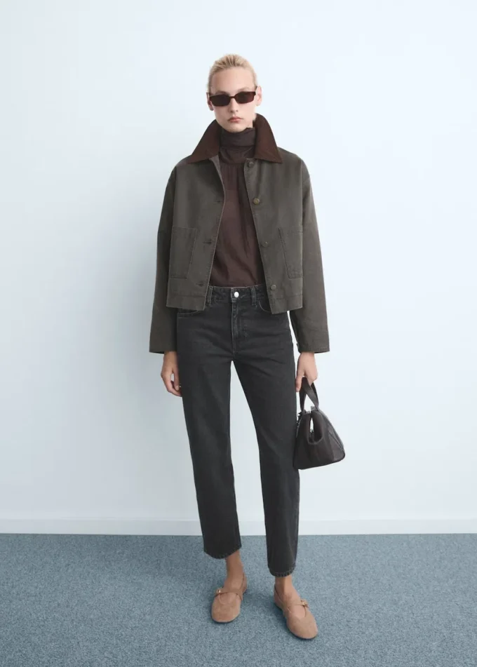 Úzké džíny s vysokým pasem Úzké džíny s vysokým pasem