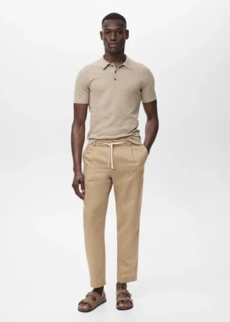 Úzké kalhoty se stahovací šňůrkou