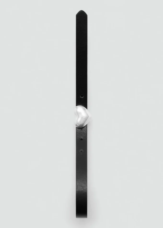 Úzký pásek se srdíčky MANGO USA Úzký pásek se srdíčky MANGO USA