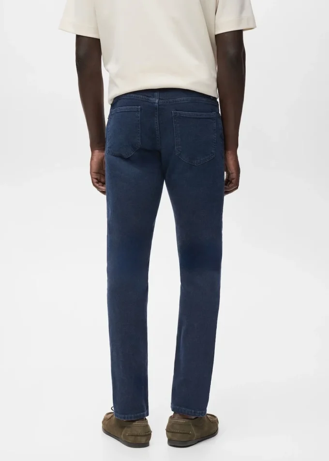 Úzký střih modročerné džíny Jan Úzký střih modročerné džíny Jan