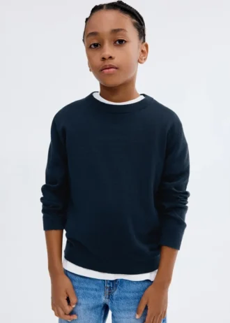 Základní svetr z bavlněné směsi Základní svetr z bavlněné směsi