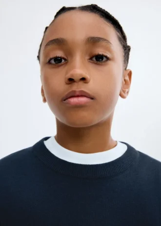 Základní svetr z bavlněné směsi Základní svetr z bavlněné směsi