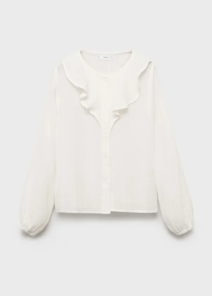 Zmačkaná halenka s volánky Zmačkaná halenka s volánky