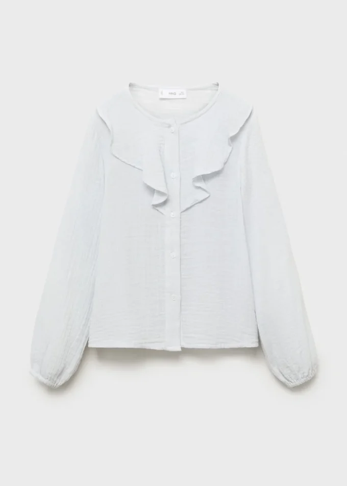 Zmačkaná halenka s volánky Zmačkaná halenka s volánky